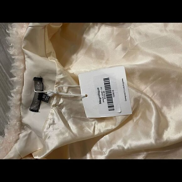 NWT- Honey Punch Pink Cream Teddy Bear Bomber Jacket - Picture 8 of 15